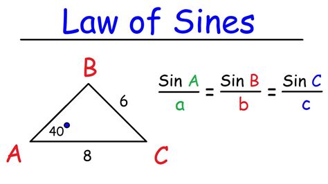 Examples of the Law of Sines and Cosines